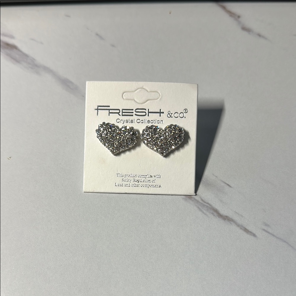 Silver Heart Earrings